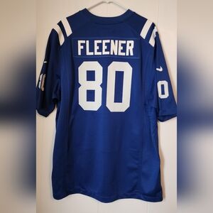 Nike NFL Indianapolis Colts Eric Fleener royal blue jersey| Men's Size XL